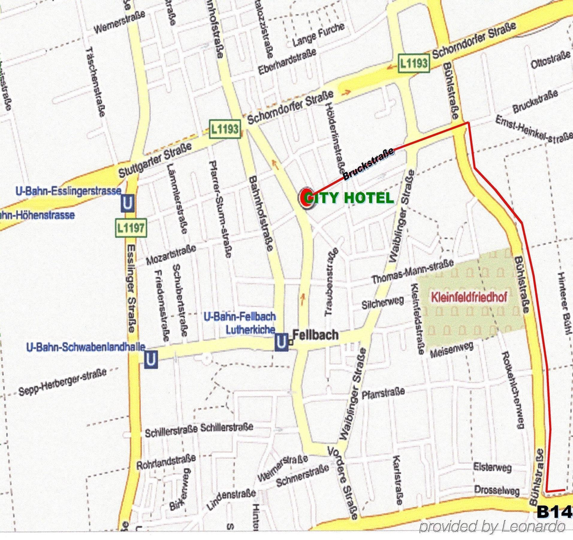 City Hotel Fellbach 24H Check-In エクステリア 写真